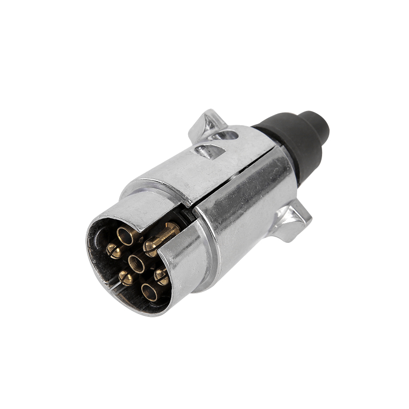 7 pólusú, nagyméretű, kerek alumínium dugó, JH015-A